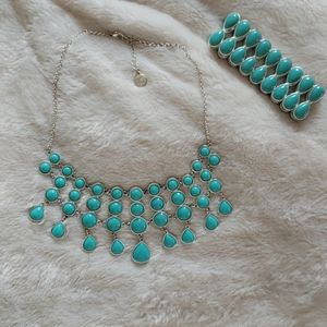 Turquoise Liz Claiborne Necklace Set